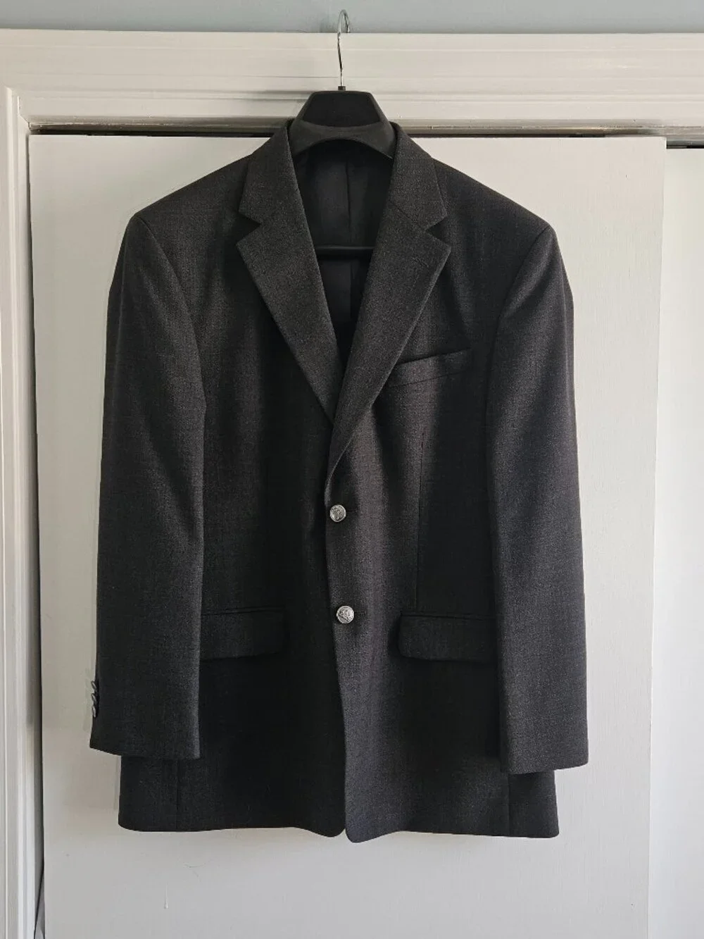 Stafford Gray 2-Button 42R Sport Coat